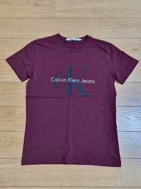 T-shirt Bordô da Calvin Klein Jeans (Homem, Tamanho S)