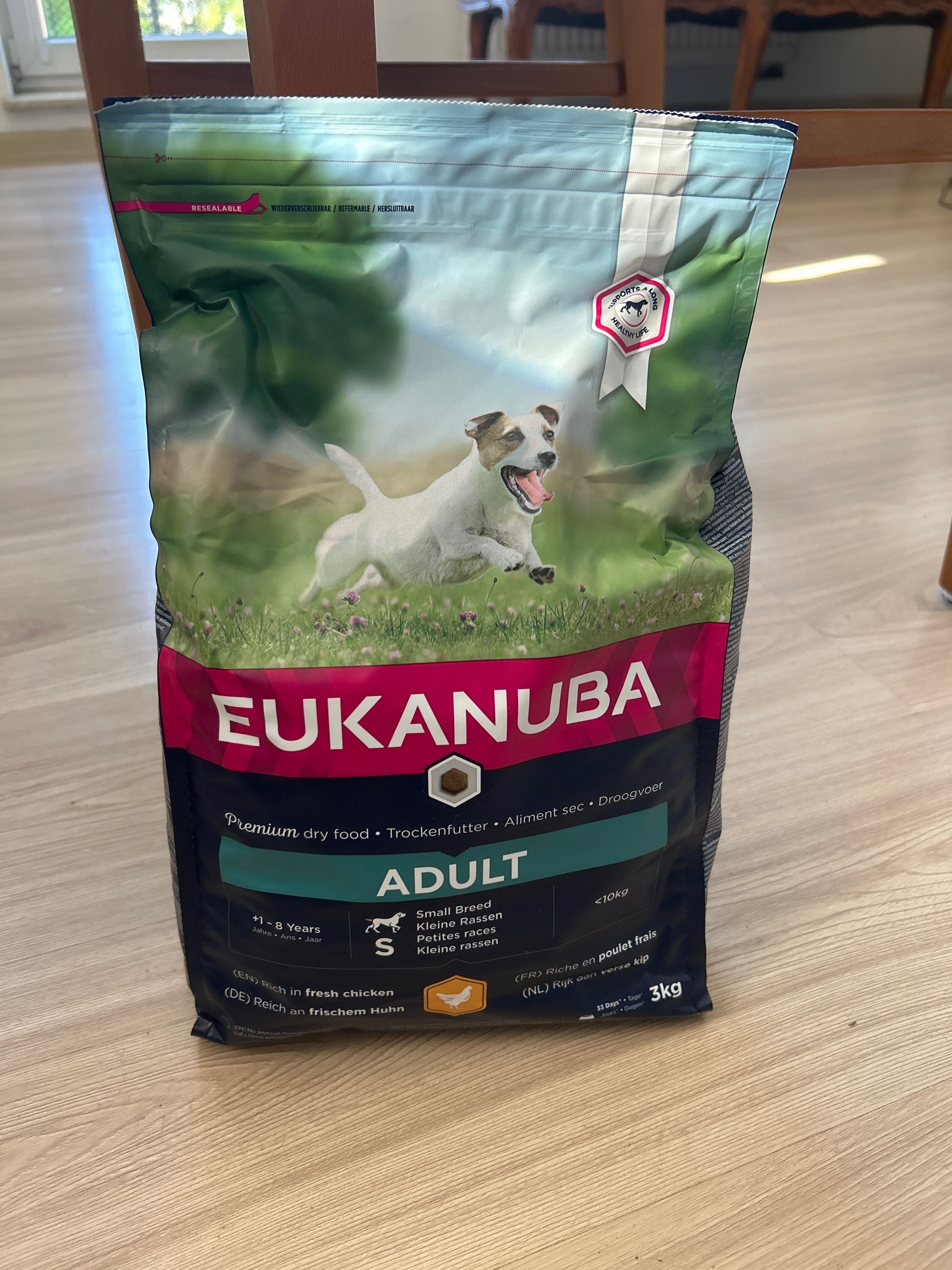 Karma dla psów  Eukanuba adult small chicken 3 kg