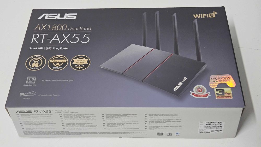 2x ASUS RT-AX55 AX1800 Dual Band WiFi 6 Router