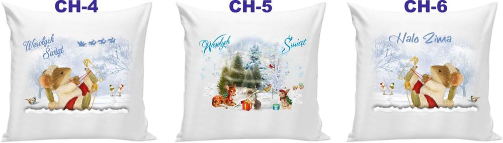 Poduszka Prezent na Święta Mikołaj Renifer Skrzat Gwiazdka + Imię