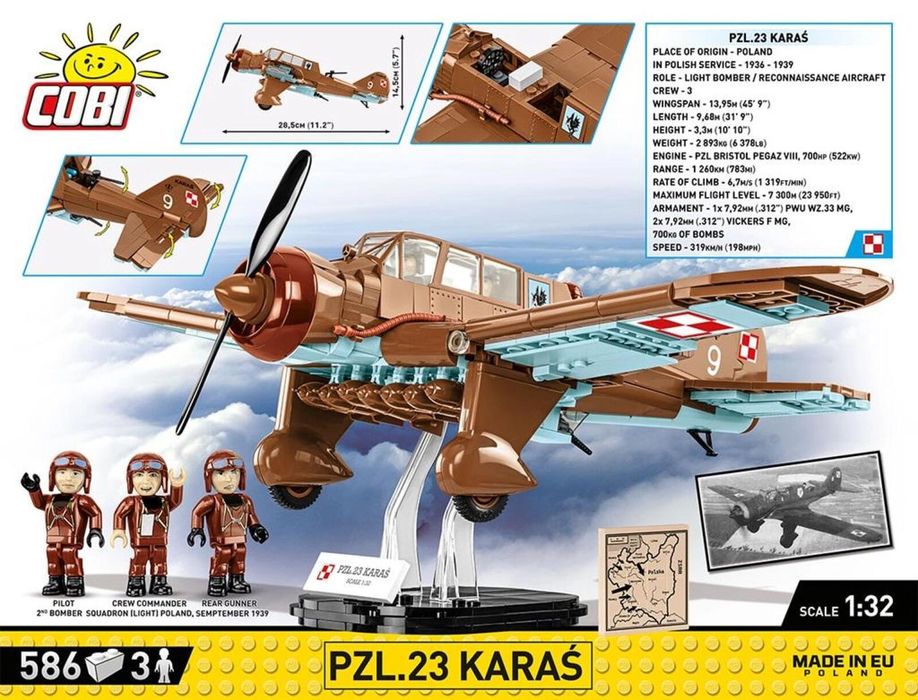 HC WWII PZL.23 Karaś pudełko,306x404 mm