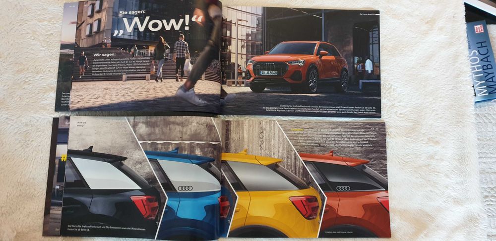 Prospekt Audi Q3 na innej Audi Q7, Audi Q8, Lexus RX 450, Porsche.