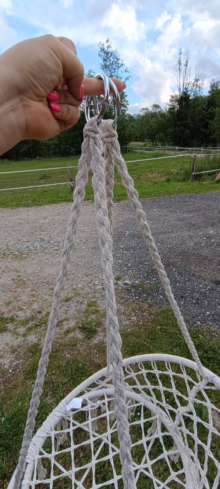 NOWE krzesło brazylijskiej hamak fotel wiszący Boho na taras balkon