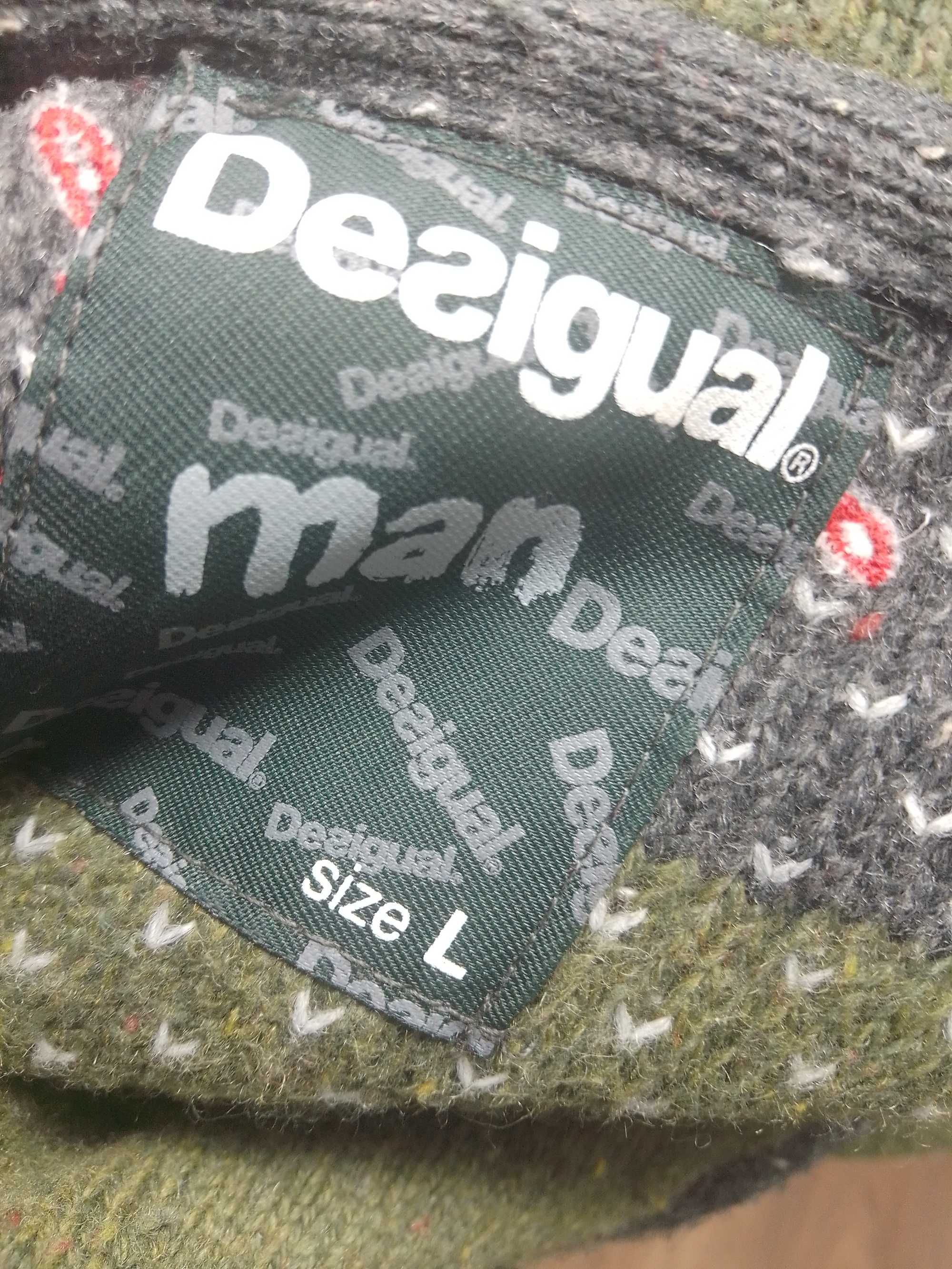 Desigual wełniany sweter L