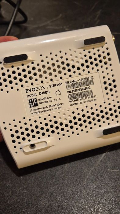 Dekoder EVOBOX Stream model D46BU – Smart TV, HDMI + pilot