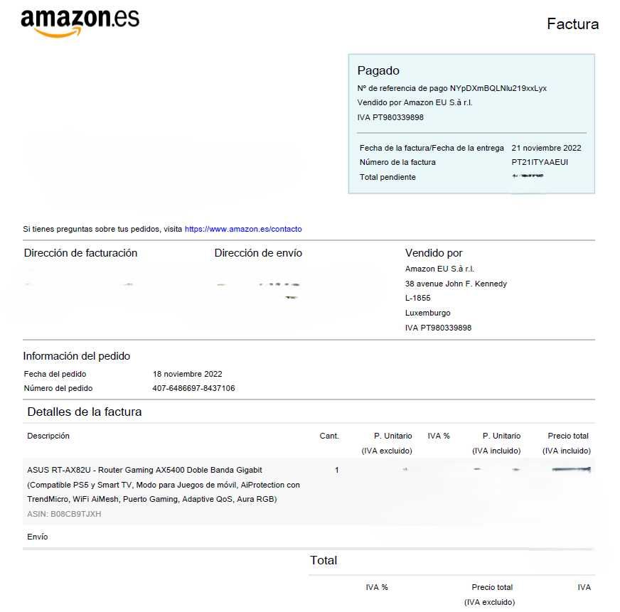 Router Asus RT-AX82U - WIFI 6 (MEO/VODAFONE/DIGI/NOS/UZO/AMIGO/WOO)
