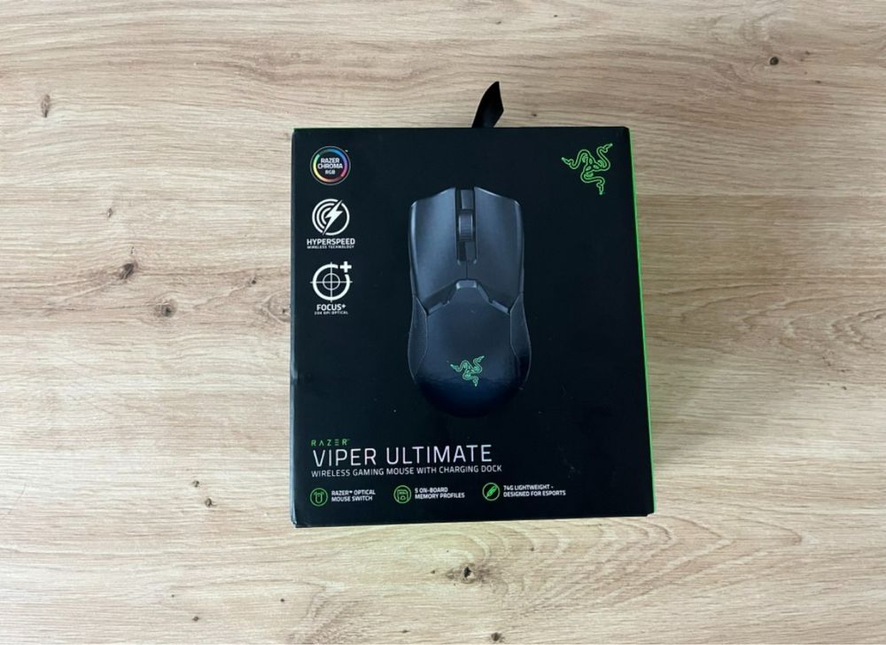 # Mysz Gamingowa - Razer Viper Ultimate # Caly komplet #