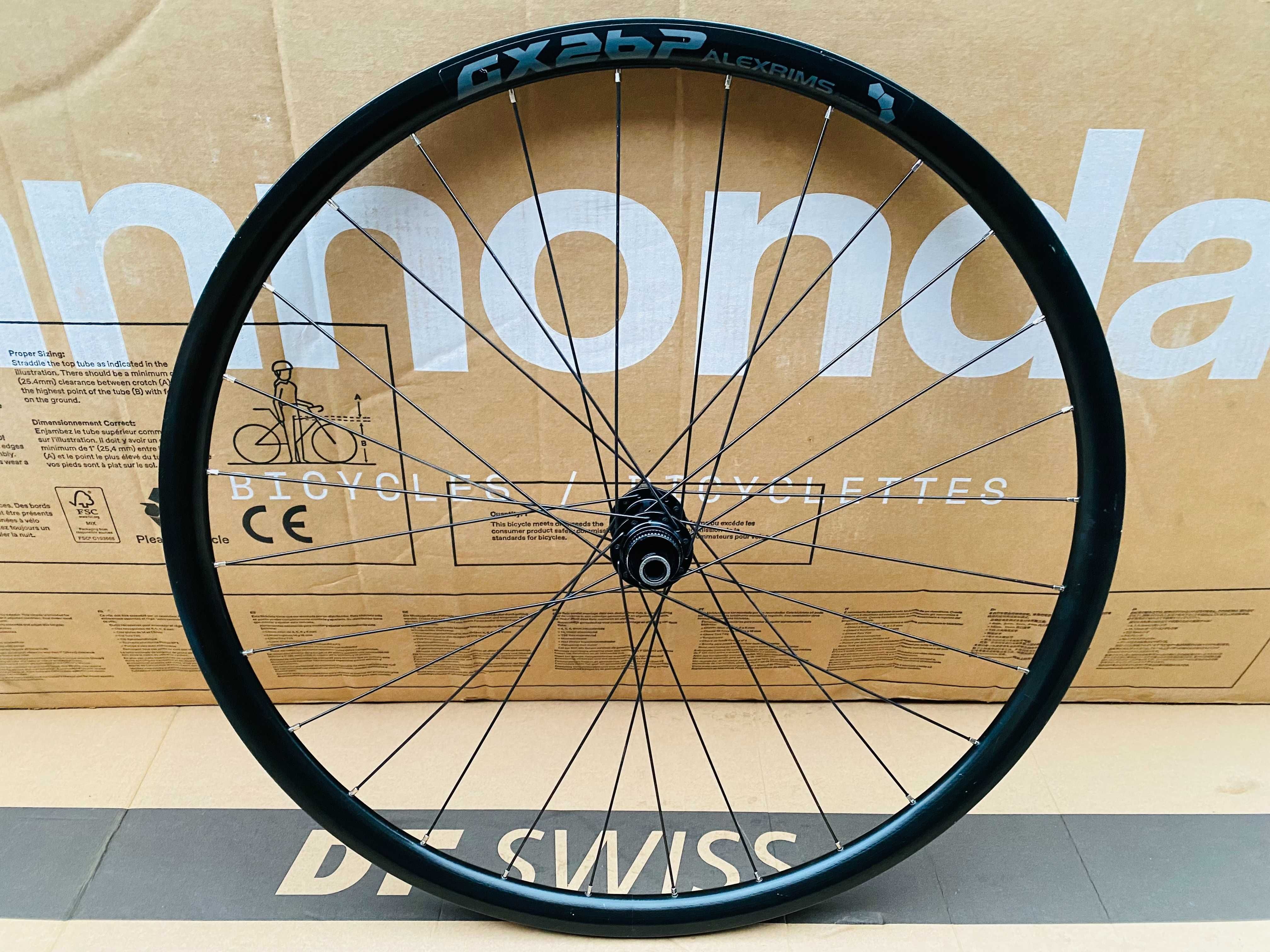 Koło Tylne ALEXRIMS GX26P CUBE sztywna oś 12x142 Centerlock 11s GRAVEL