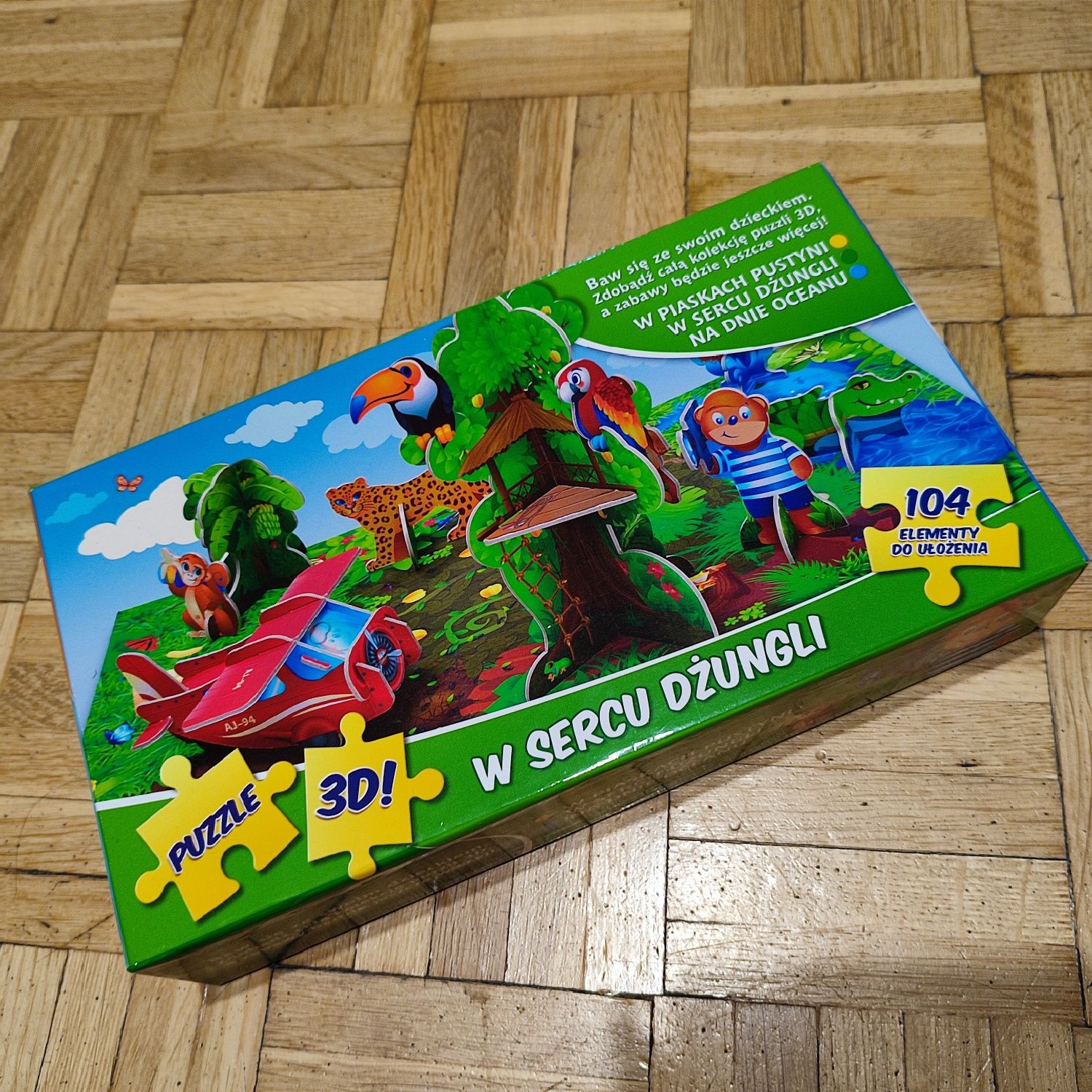 Puzzle 3D Lubisie W centrum dżungli