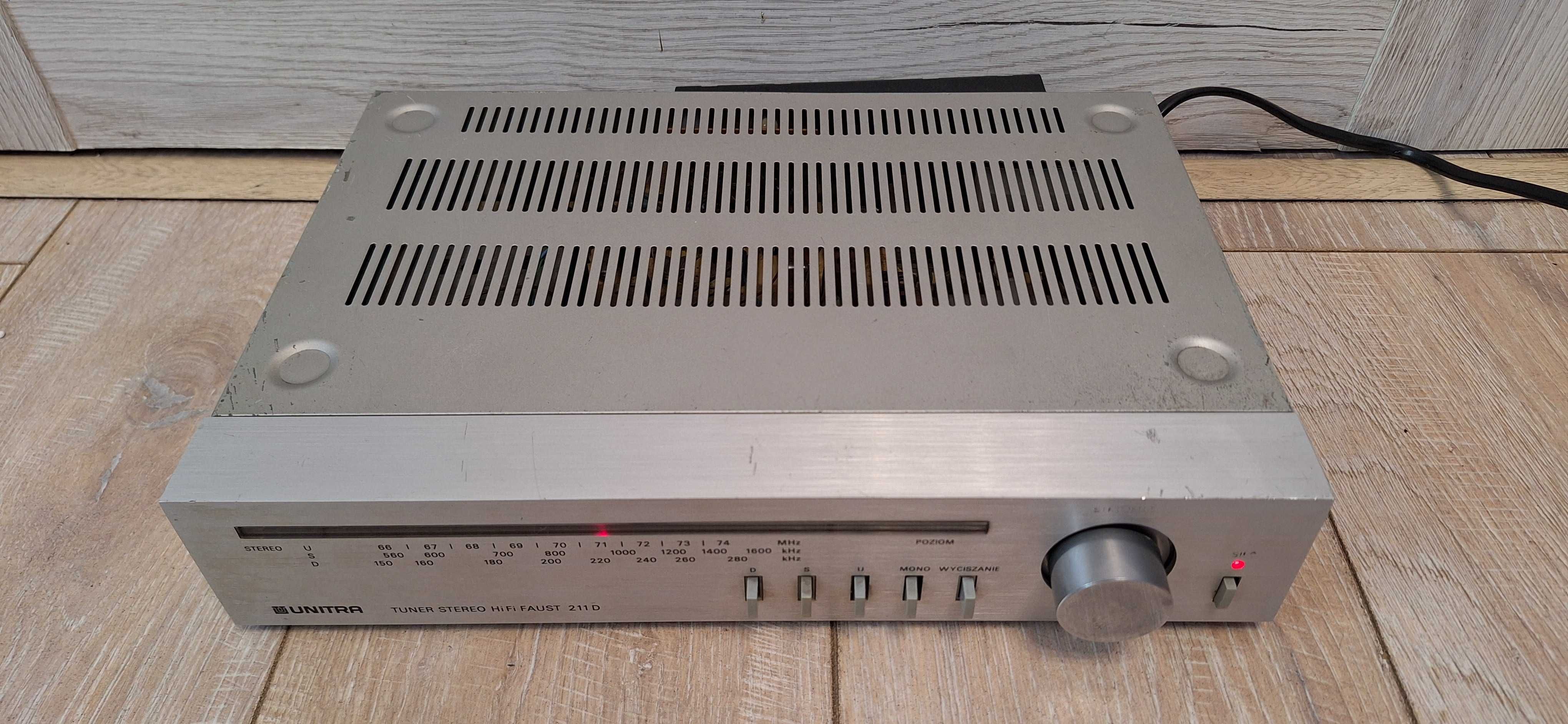 UNITRA Stereo Faust AS 211 D ! OKAZJA ! SREBRNY !