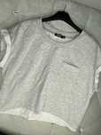 Dresowy crop top bershka