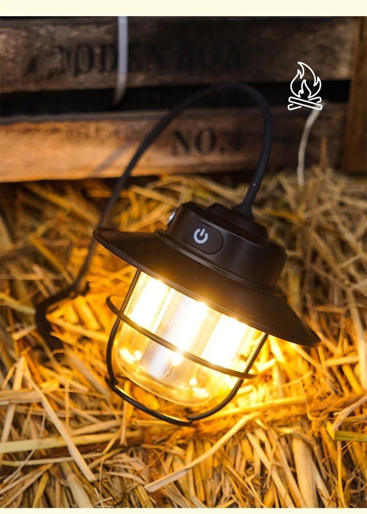 Lampka LED kempingowa KAMPER przyczepa NAMIOT usb RETRO wisząca HIT 25