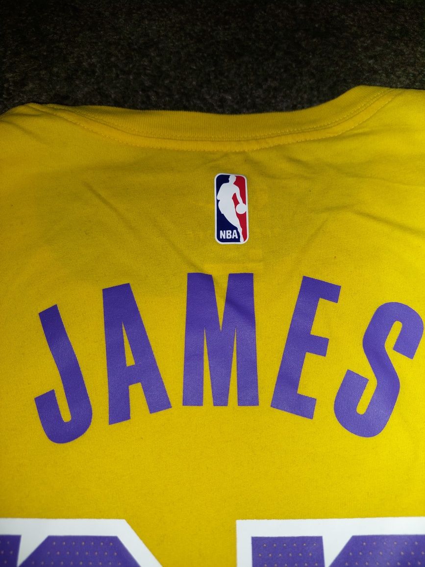 Męski T-shirt Nike Los Angeles Lakers LeBron James 23 DRI-FIT