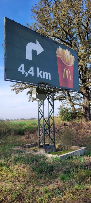 Konstrukcja, Billboard, Rama reklamowa