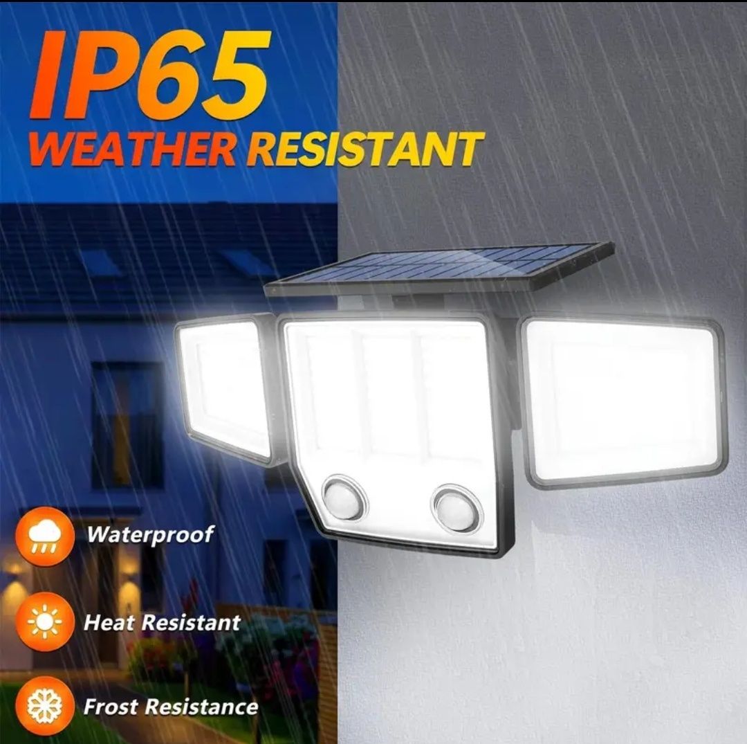 Dwie rewelacyjne lampy solarne LED z czujnikami ruchu!