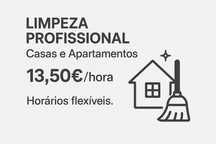 Deixe a sua casa impecável por apenas 13,50€/hora