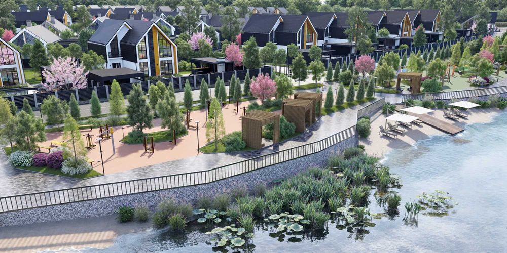 Продаж котеджу 110 кв.м КМ O!villas с. Зазимʼя (Лівий берег)