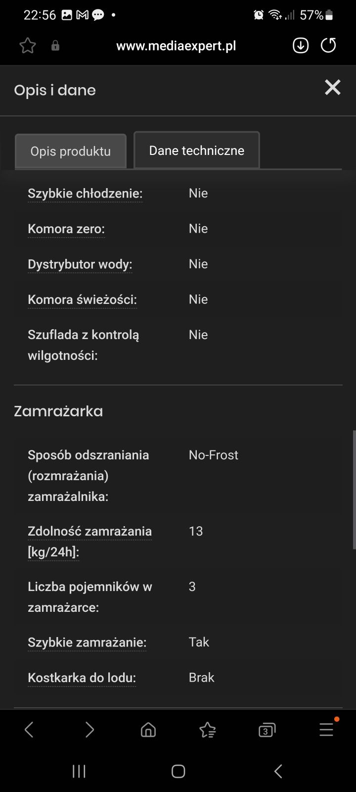 Lodówka Samsung model RB31FERNBSA A++, REZERWACJA