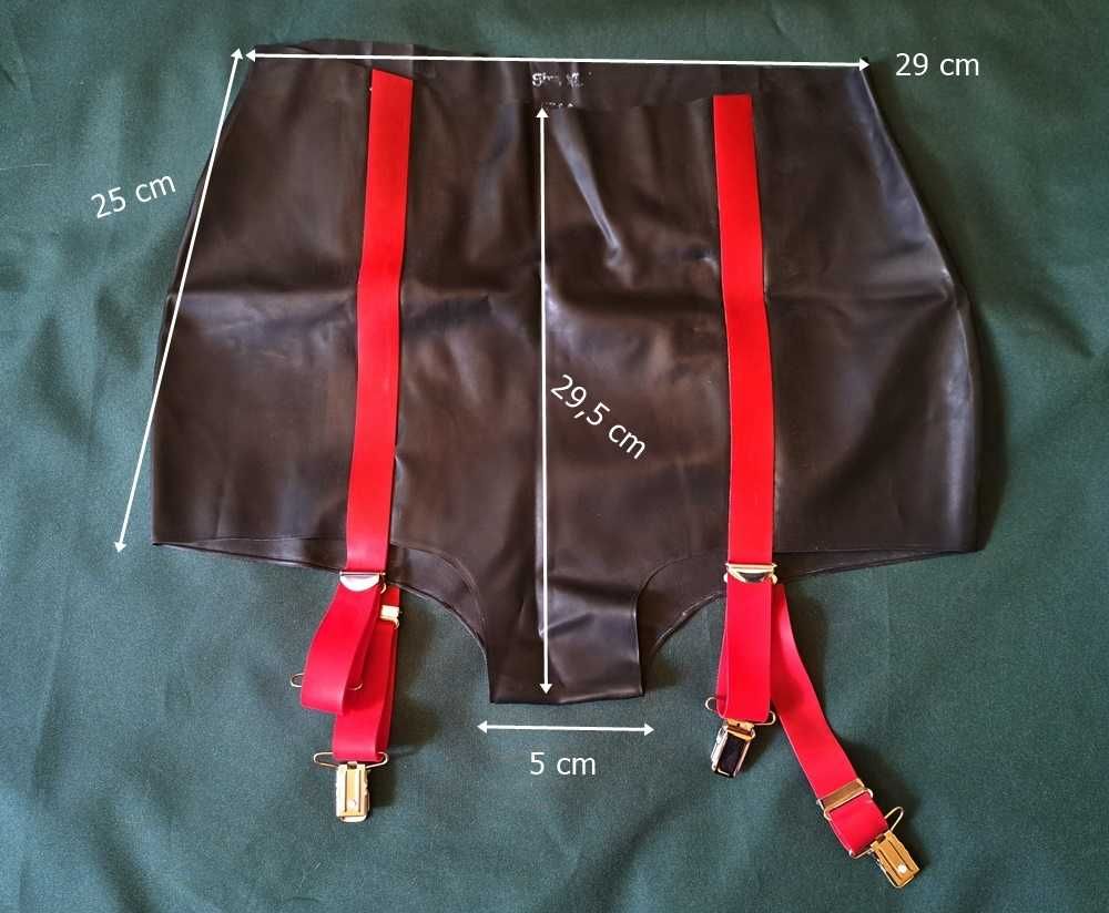Majtki pas latex 100% guma r. S