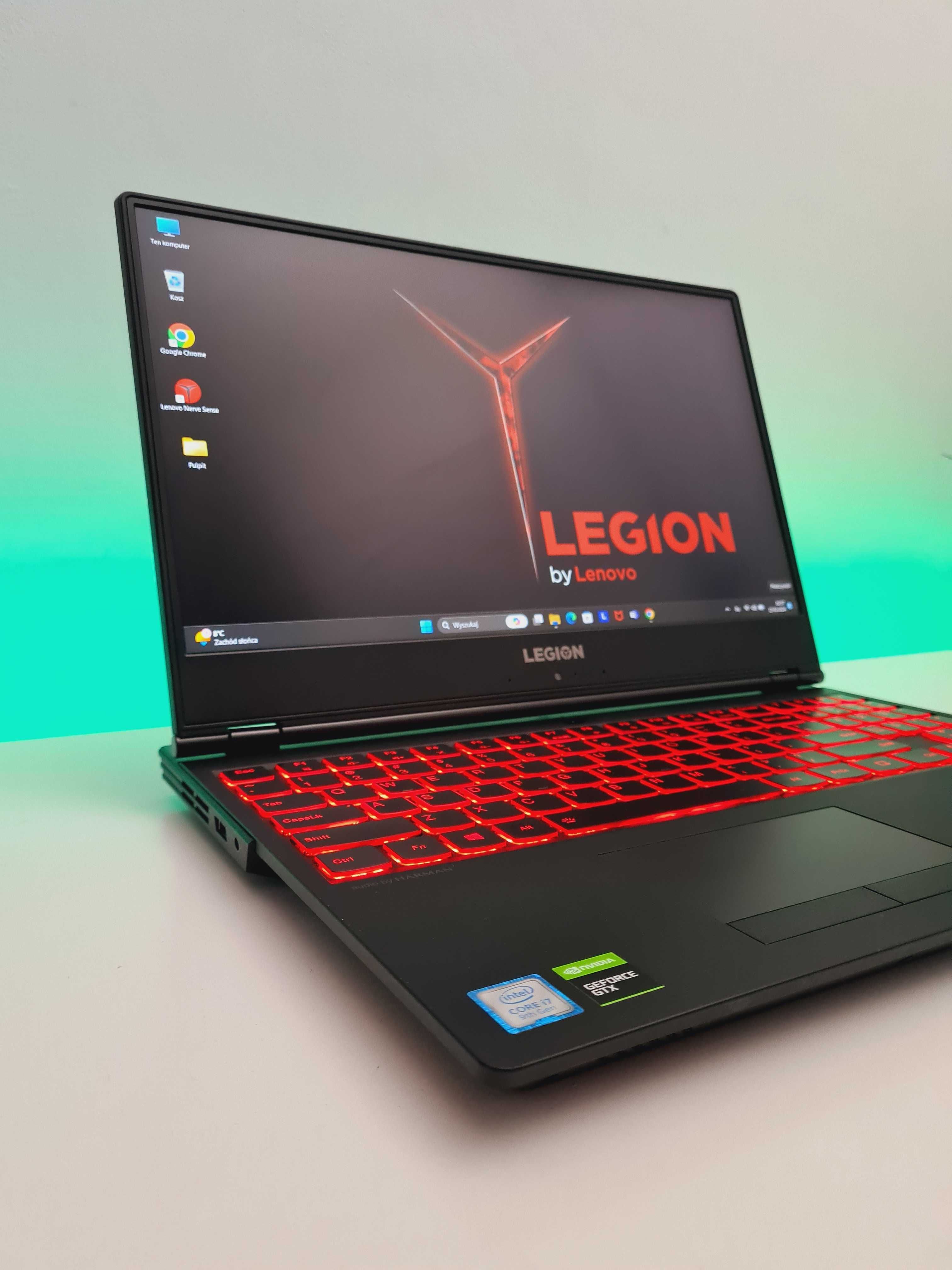 Laptop GAMINGOWY LEGION Y7000 i7, 16gb, 1660Ti, 512ssd DO GIER F03