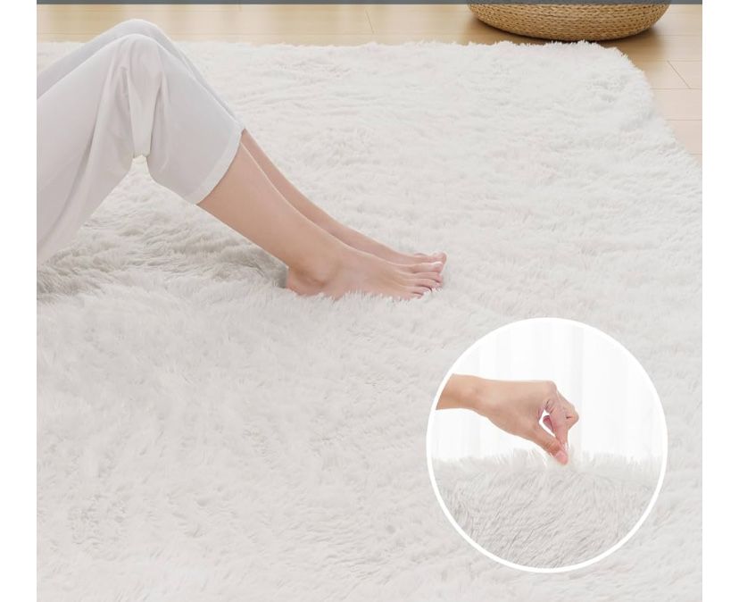 Tapetes quarto ou sala Amazon Branco antiderrapante