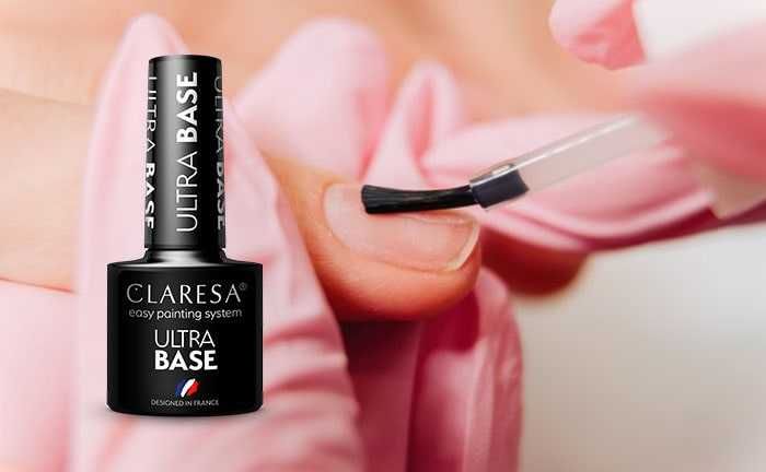 Baza do paznokci pod hybrydę, żel akryl Claresa 5ml