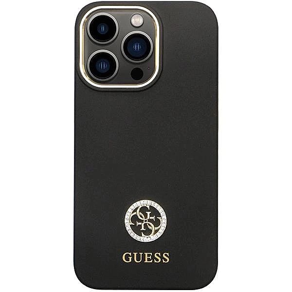 Etui Guess Silicone Logo Strass 4G na iPhone 13 Pro / iPhone 13 - czar