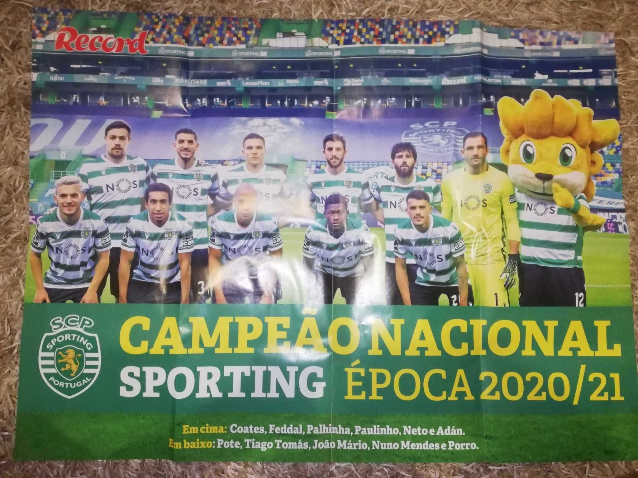Poster gigante do Sporting campeão nacional