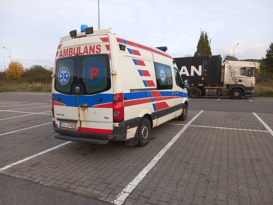 Vw Crafter Karetka Ambulans Sprawna zabudowa Wietmarscher Homologacja