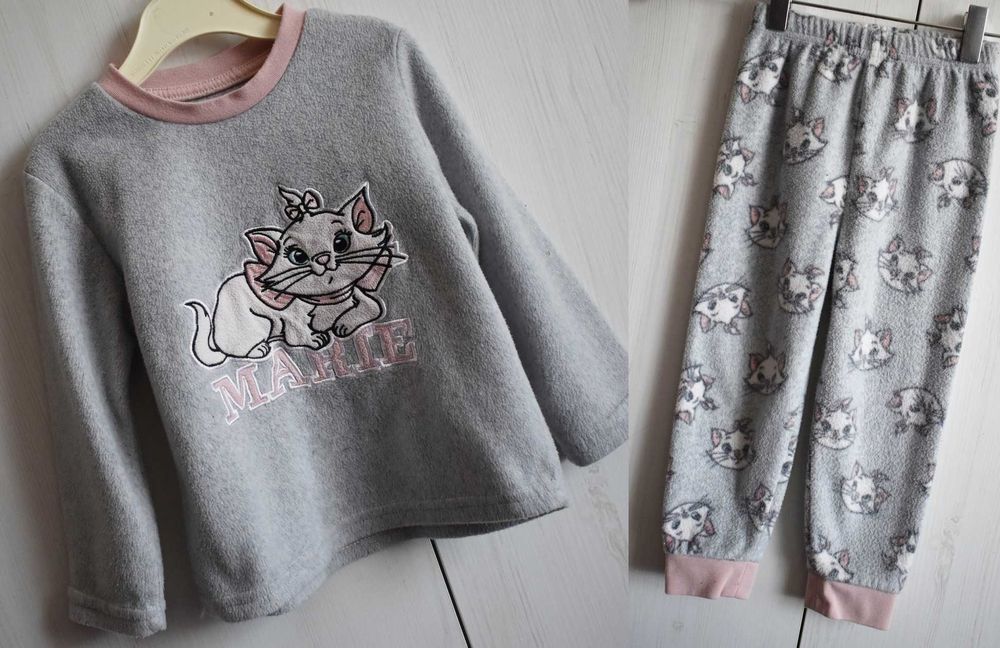 Dwuczęściowa piżama 86 92 polarowa pluszowa komplet bluza spodnie