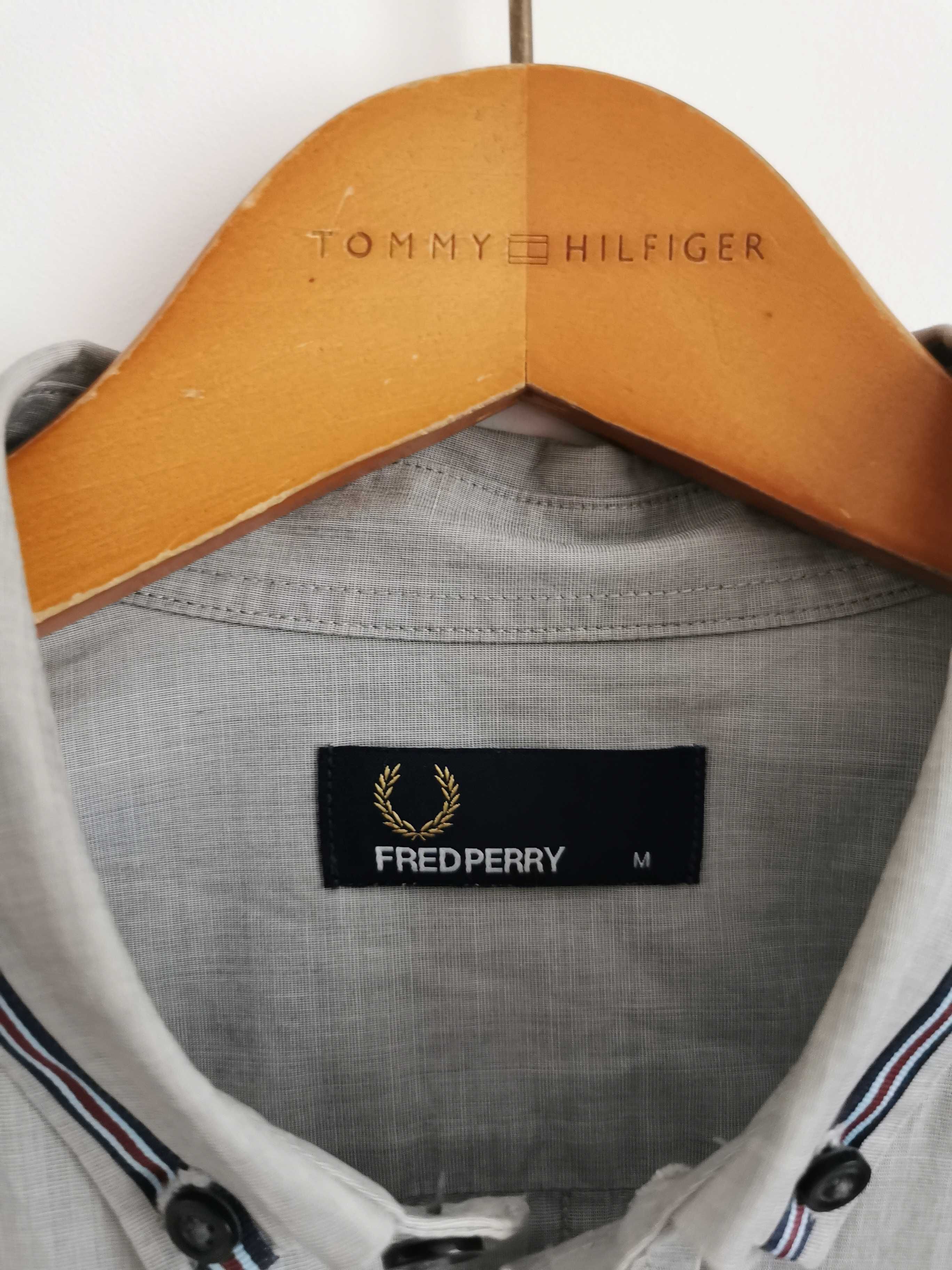 Fred Perry koszula męska logowana IDEAŁ ORYGINAŁ M