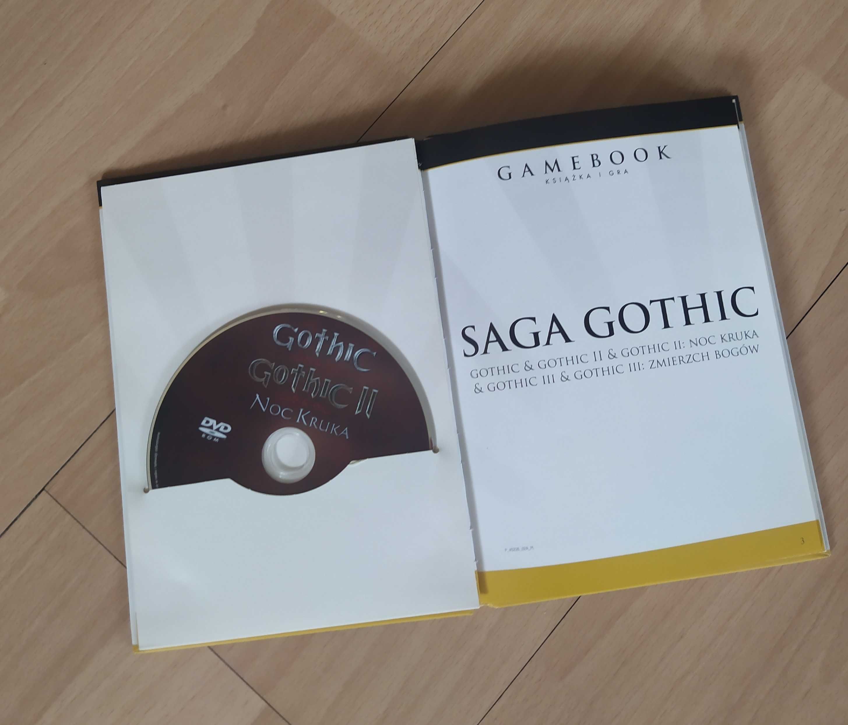 SAGA GOTHIC - I,II,III - Książka  + gry PC