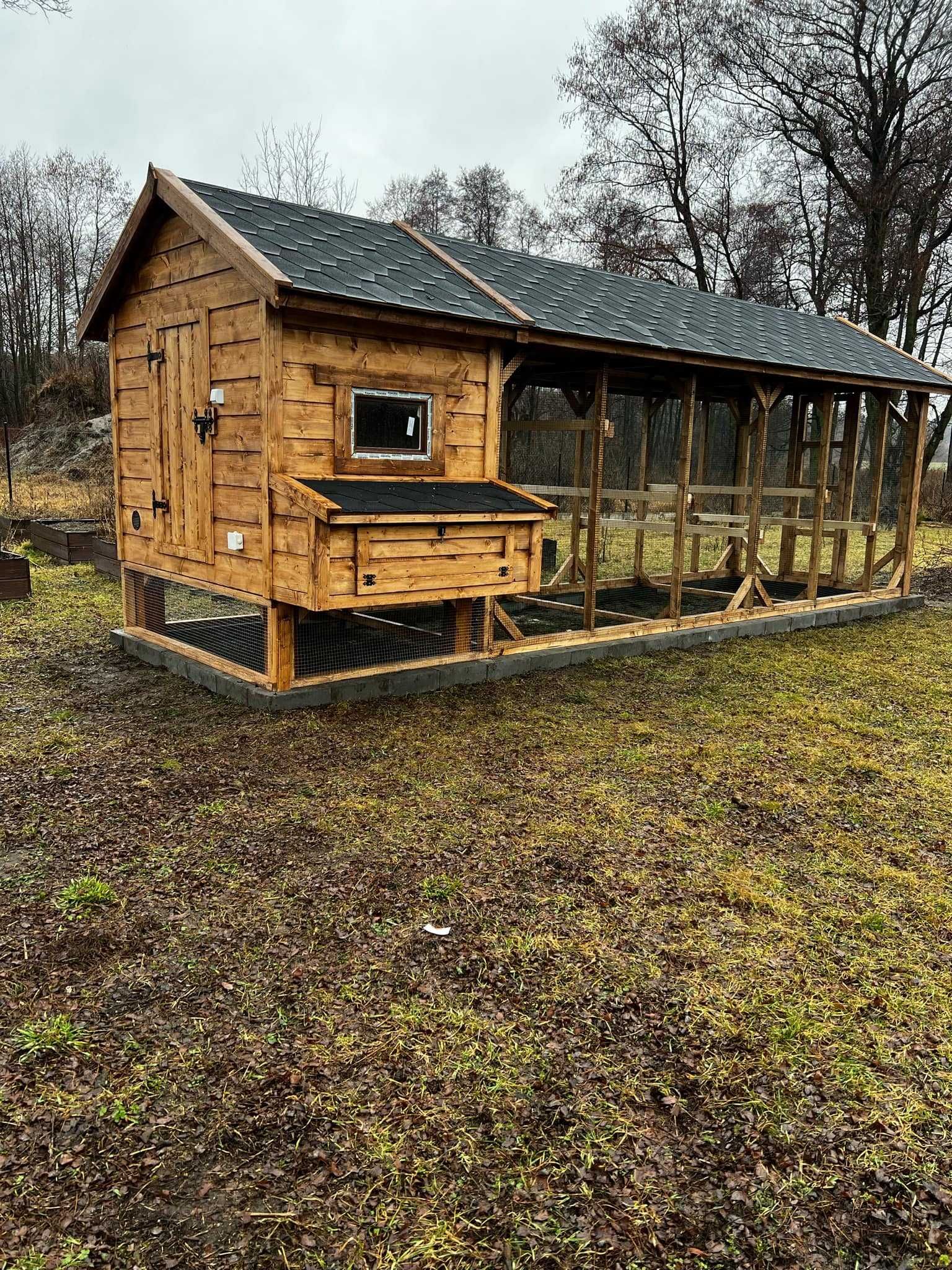 Kurnik 200x150x210h plus woliera 200x500 od PRODUCENTA!!!
