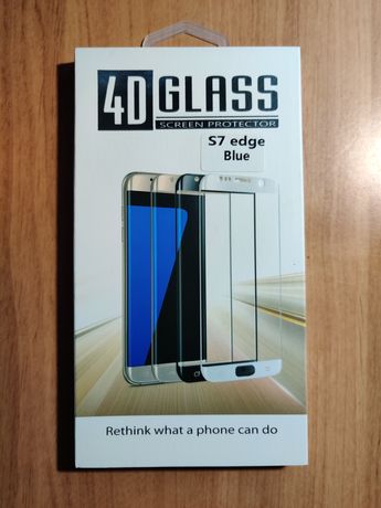 Захисне скло на Samsung S6 plus blue(3шт), S7 blue(2шт)