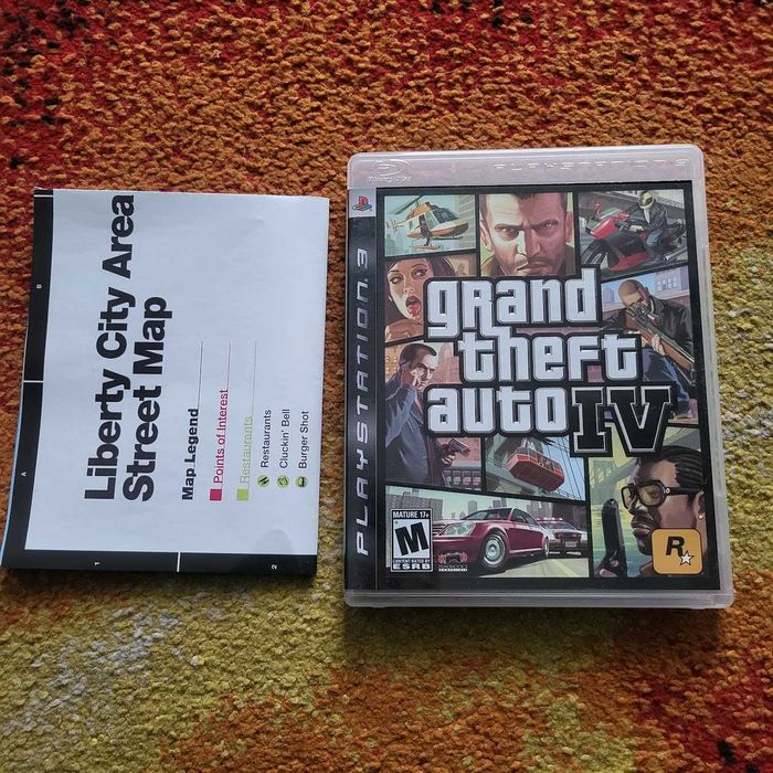 Grand Theft Auto GTA IV 4 PS3 Playstation 3 + Mapka, Skup/Sprzedaż