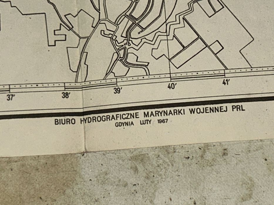 Mapa ZATOKA GDAŃSKA Bałtyk - Marynarka Wojenna