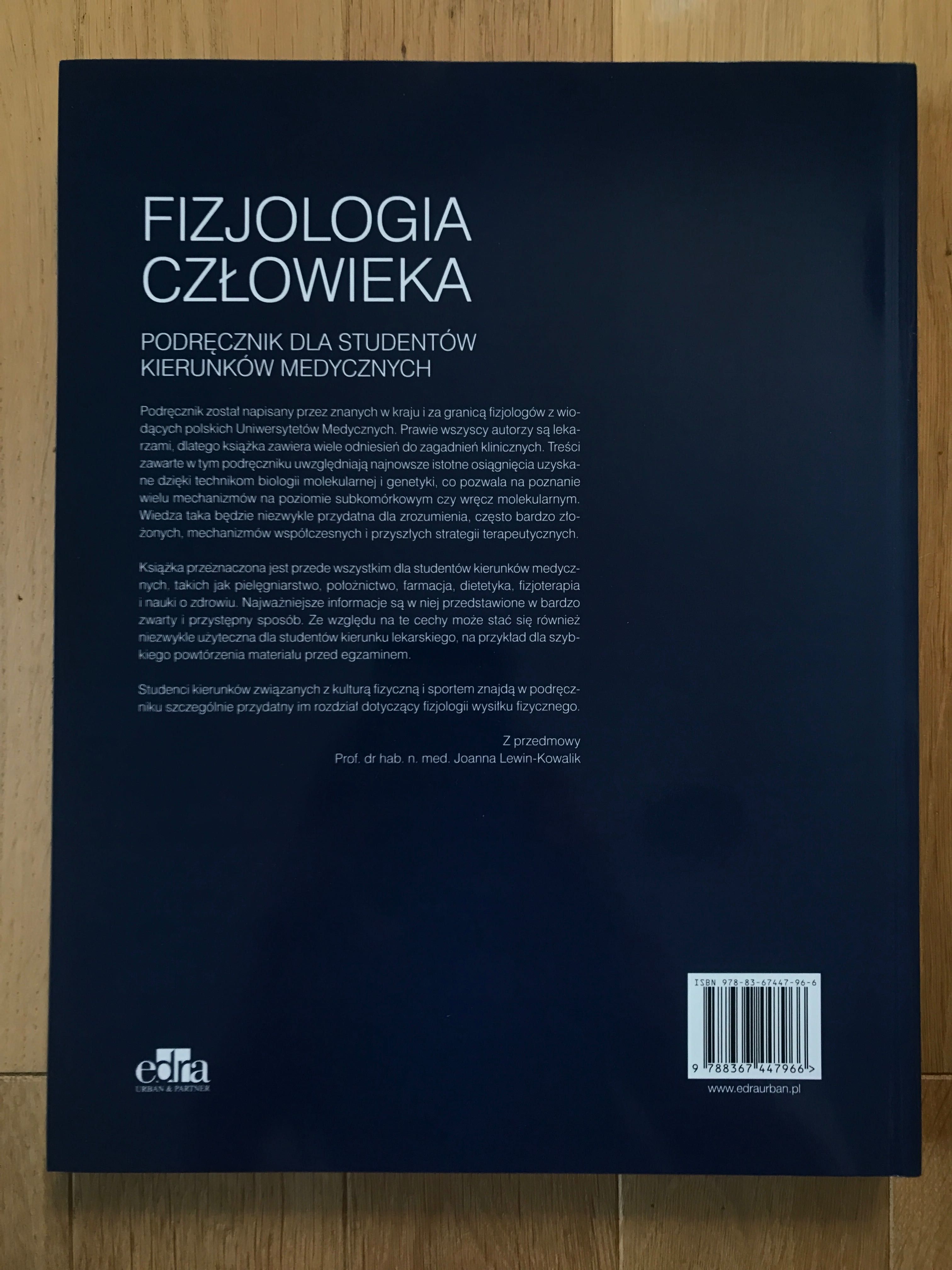Fizjologia człowieka. Podręcznik dla studentów kierunków medycznych