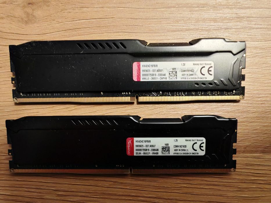 16GB ddr4 (2x8) Hyper-X (kingston) 2400mhz cl15