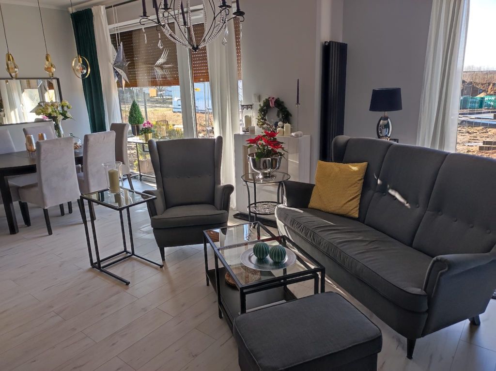 Zestaw wypoczynkowy( sofa,fotel,podnóżek)OKAZJA!