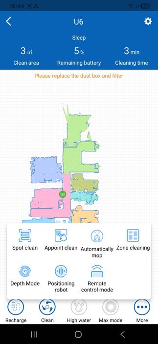 Aspirador robot com mopa
