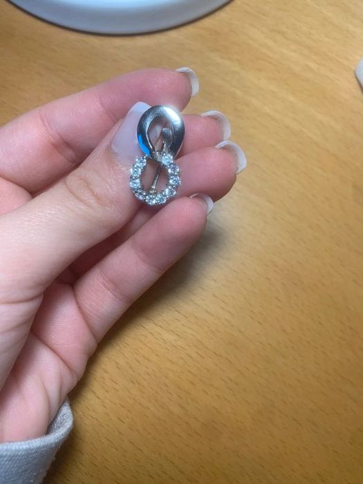 Brincos prateados aço inoxidável