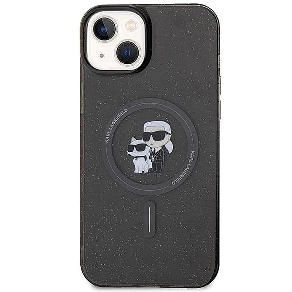 Etui Karl Lagerfeld Karl&Choupette Glitter MagSafe na iPhone 15 - czar
