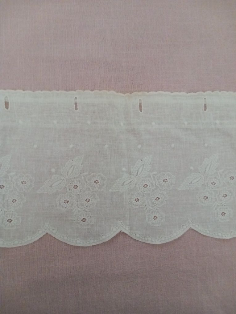 Panel.lambreki. firanka bawełna wyszywana 286 cm x 22 cm