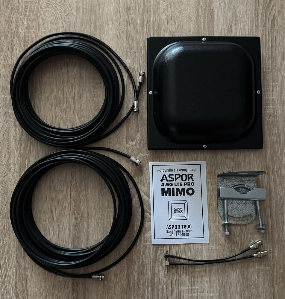 Антенна 3g 4g Aspor MIMO для роутера. Усилитель сигнала gsm lte Аспор
