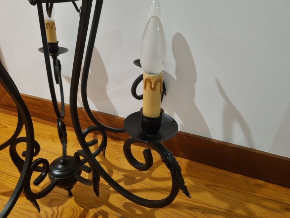 Candeeiro de tecto com 5 lampadas