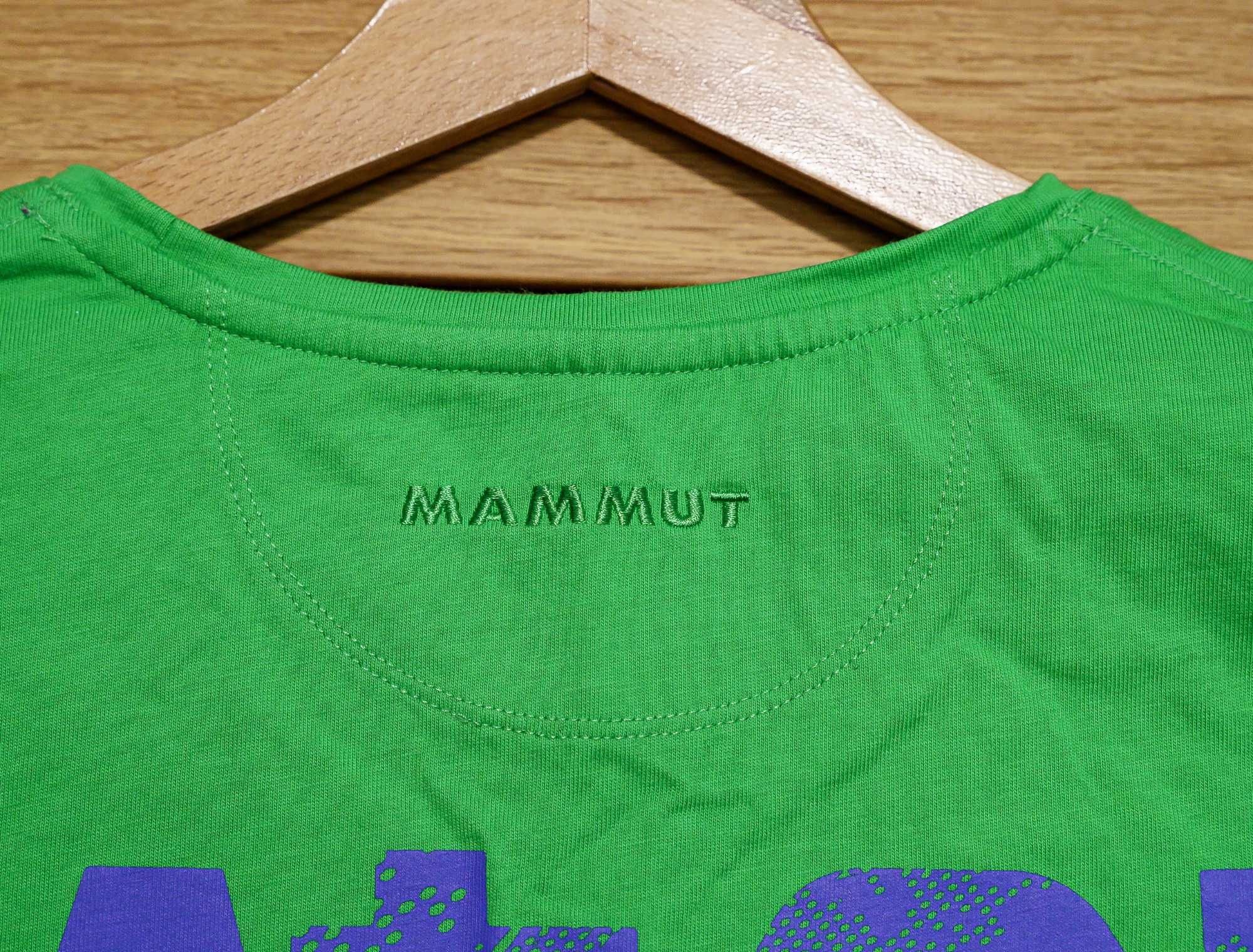 Mammut - zielona koszulka z krótkim rękawem r. S