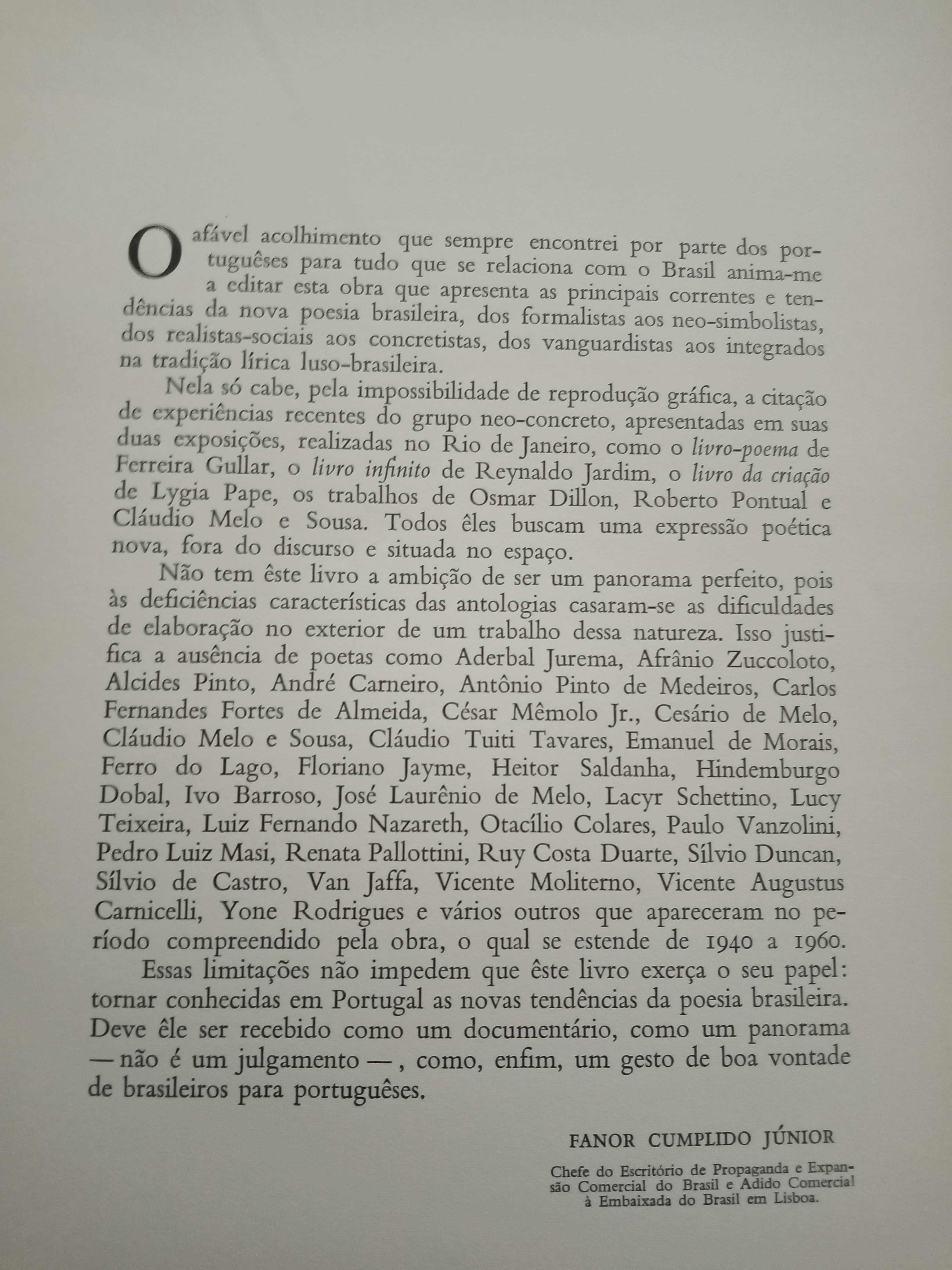 Nova Poesia Brasileira, edição Escritório da Propaganda