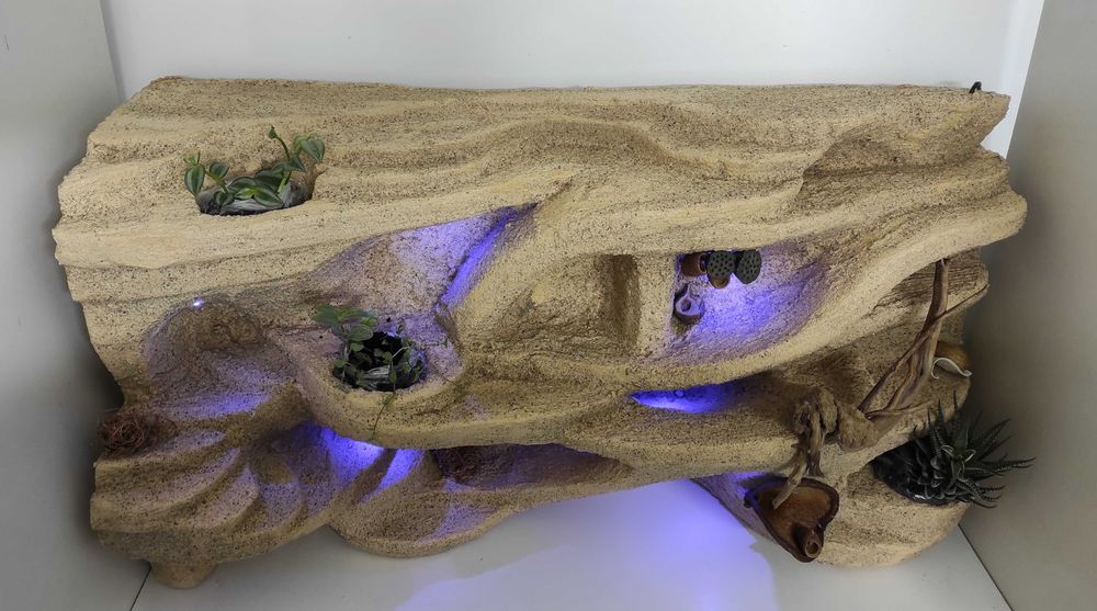 Ścianka do terrarium gekona lamparciego małego węża Ś50PLR AquaWaves