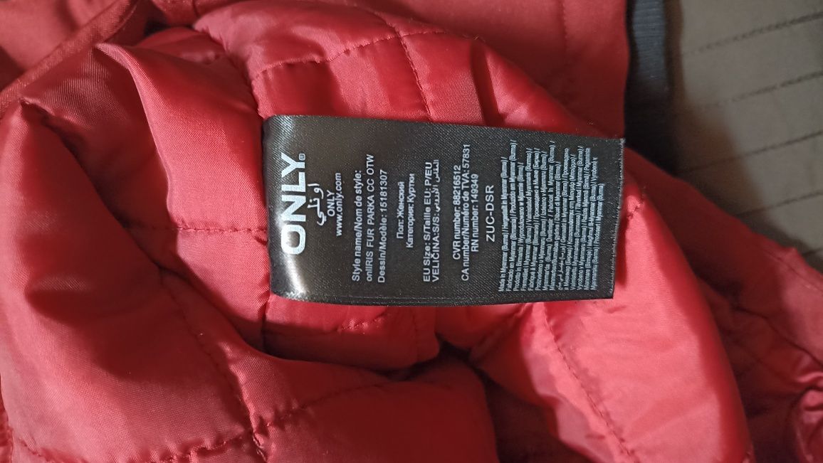 Kurtka parka Only zimowa płaszcz Zalando 36 s