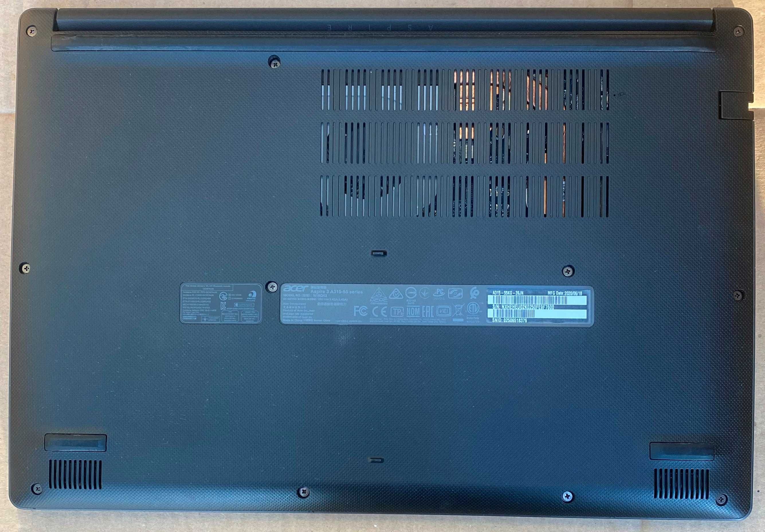 Ігровий Ноутбук Acer Aspire A315-55 i3-8130U RAM 8Gb SSD 240 MX130 2Gb